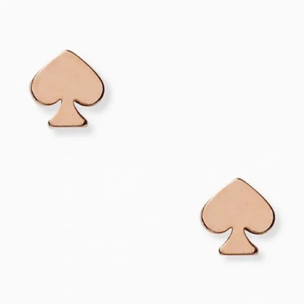 Kate Spade Studs - NWT - Dainty/Micro Spade Studs - Rose Gold